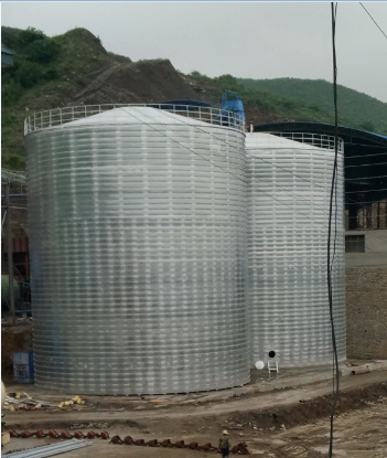 自贡粮食钢板仓的安装全过程不用热焊接